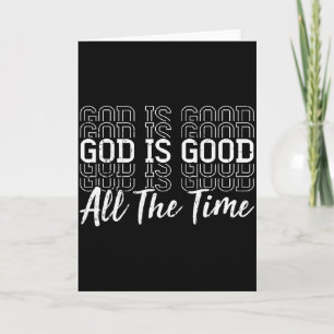 Tarjeta Dios Jesús Cristiano Es Bueno Todo El Tiempo Relig
