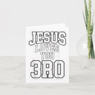 Tarjeta Dios Jesús te ama hermano niño cristiano gracioso 