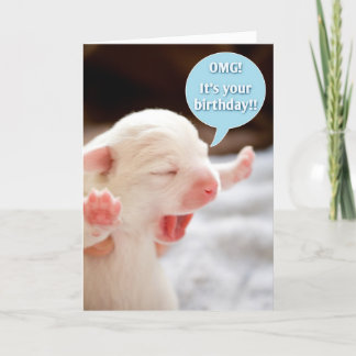 Tarjeta ¡Dios mío, cumpleaños!