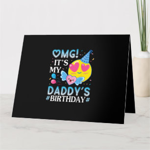 Tarjeta Dios mío es el cumpleaños de mi papá feliz para él