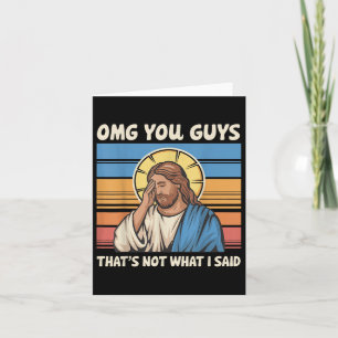 Tarjeta Dios mío, eso no es lo que dije Jesús