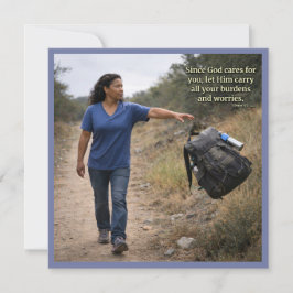 Tarjeta Dios se preocupa por ti