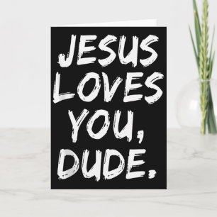 Tarjeta Dios te ama tío creyente cristiano fe Dios