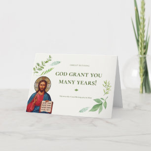 Tarjeta ¡Dios Te Conceda Muchos Años!