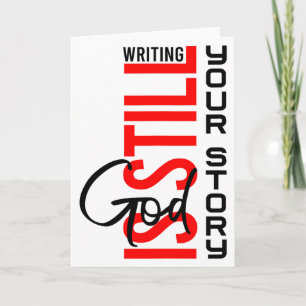 Tarjeta Dios Todavía Está Escribiendo Tu Historia Inspirad