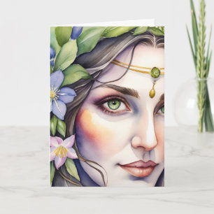 Tarjeta Diosa de Ostara Sabbat de Equinoccio de Primavera