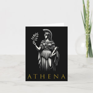 Tarjeta Diosa De Sabiduría Y Guerra De Atenas