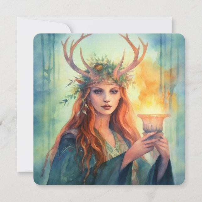Tarjeta Diosa del solsticio de verano (Anverso)