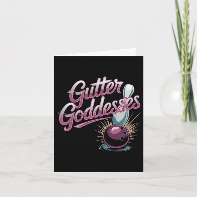 Tarjeta Diosa Gutter Diosas Graciosas Mujeres coincidiendo (Anverso)