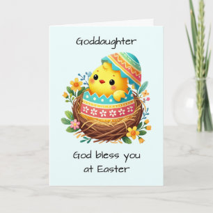 Tarjeta Diosa hija de Pascua bendiciendo que se está acaba