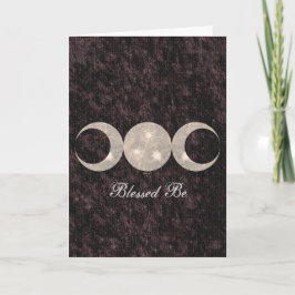 Tarjeta Diosa triple remilgada de la luna de la bruja