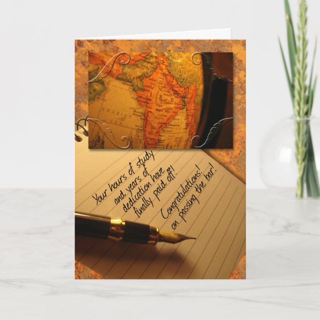 Tarjeta Diplomado de colegio de abogados que pasa la (Anverso)