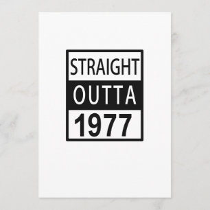 Tarjeta Directamente Saliendo 1977 Divertido 40 cumpleaños