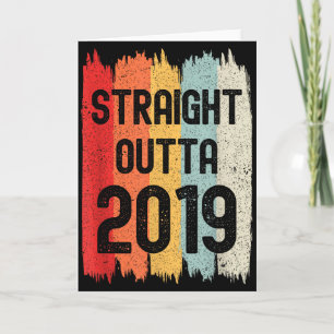 Tarjeta Directo desde 2019 Divertido Cumpleaños Retro Incr