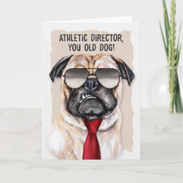 Tarjeta Director atlético Jubilación Graciosa Perro Cuello