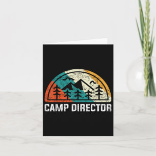 Tarjeta Director de campamento - Mini gráfico de camping r