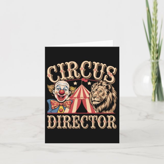 Tarjeta Director de circo  (Anverso)