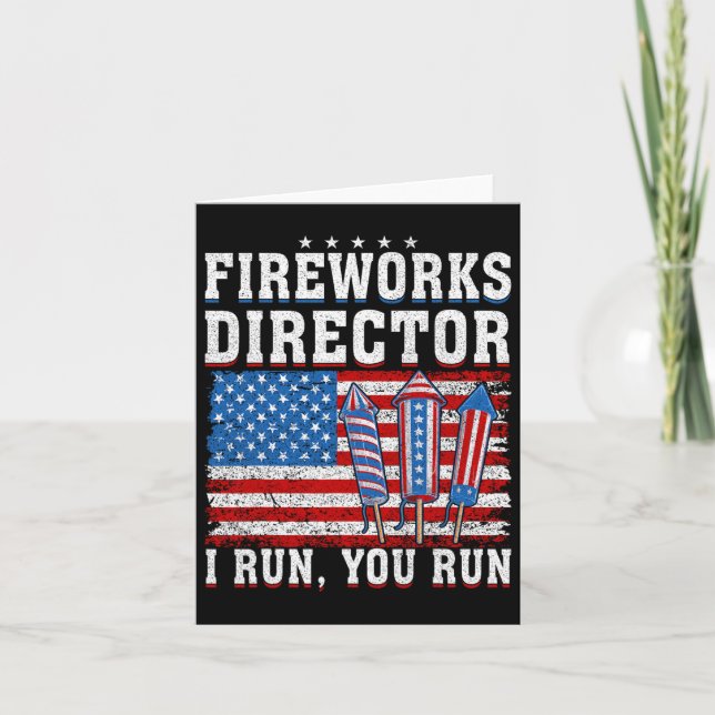 Tarjeta Director De Firework Técnico Yo Te Ejecuto El 4° D (Anverso)