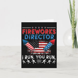 Tarjeta Director De Fireworks Te Ejecuto El 4 De Julio Ind