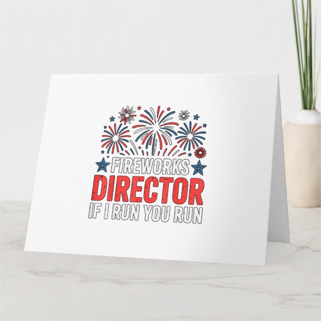 Tarjeta Director de Fuegos Artificiales del 4 de Julio Si  (Anverso)