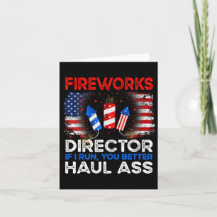 Tarjeta Director de Fuegos Artificiales del Hombre de Juli