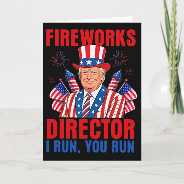 Tarjeta Director de Fuegos Artificiales I Corro Tú Corres  (Anverso)