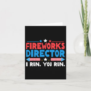 Tarjeta Director de Fuegos Artificiales I Run You Run 4 de