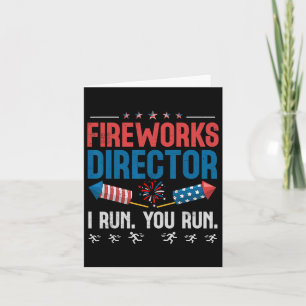 Tarjeta Director De Fuegos Artificiales Te Ejecuto 4 De Ju