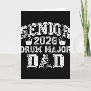 Tarjeta Director de tambores Senior 2026 Papá Banda Música