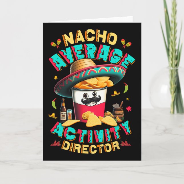 Tarjeta Director Nacho Actividad Promedio Director Cinco D (Anverso)