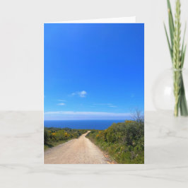 Tarjeta Dirt Road Zakynthos Grecia Fotografía