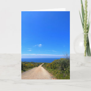 Tarjeta Dirt Road Zakynthos Grecia Fotografía