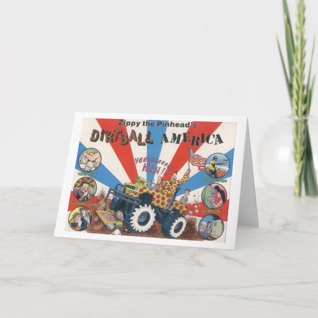 Tarjeta Dirtball enérgico América Notecard (Anverso)