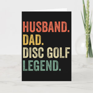 Tarjeta Disc Golf Divertido Papá Legendario Día del Padre 