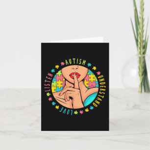 Tarjeta Discapacidades de sensibilización sobre autismo Me