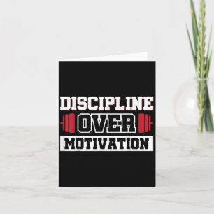 Tarjeta Disciplina sobre motivación
