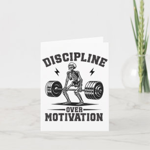 Tarjeta Disciplina Sobre Motivación Entrenamiento Motivaci