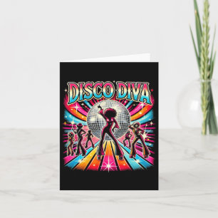 Tarjeta Disco Ball Disco Diva Queen