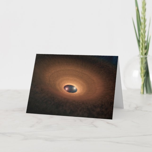 Tarjeta Disco De Dusty Material Leftover De Star Formation (Anverso)