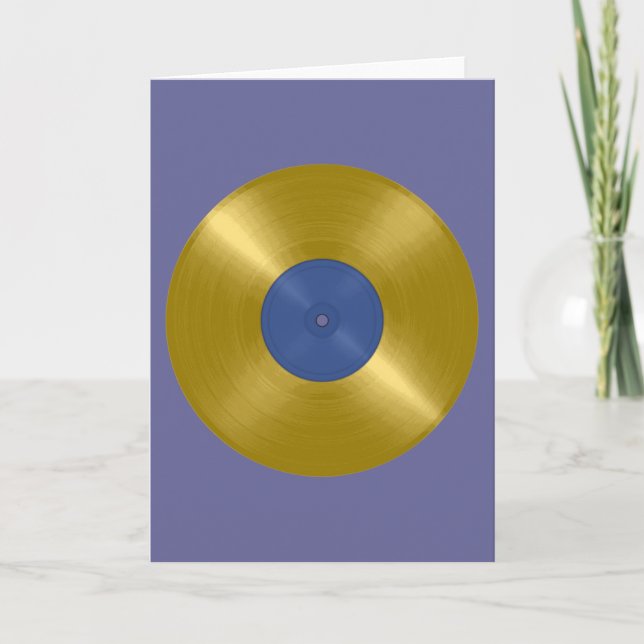 Tarjeta Disco de vinilo de oro (Anverso)