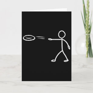 Tarjeta Disco Golf Frisbee Divertido Frolf Hombres Mujeres