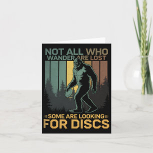 Tarjeta Disco Golf Sasquatch Disco Bigfoot Disk Golfer Fun