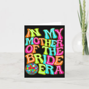 Tarjeta Disco Groovy En Mi Madre De La Era De La Novia