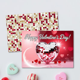 Tarjeta Disco Heart Valentine