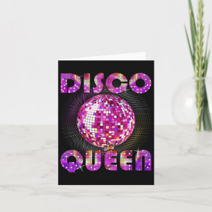 Tarjeta Disco Queen Art Para Mujeres Chicas Funk Music Dis