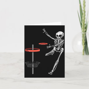 Tarjeta Disco Volador de Esqueleto Golf Frisbee de Hallowe
