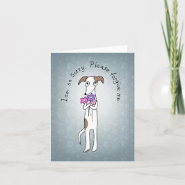 Tarjeta Disculpa de perro triste Por favor perdóname Perro