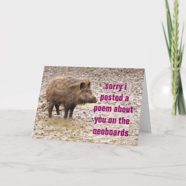 Tarjeta disculpa poética (Anverso)