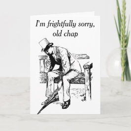 Tarjeta Disculpa por el victoriano Triste Keanu