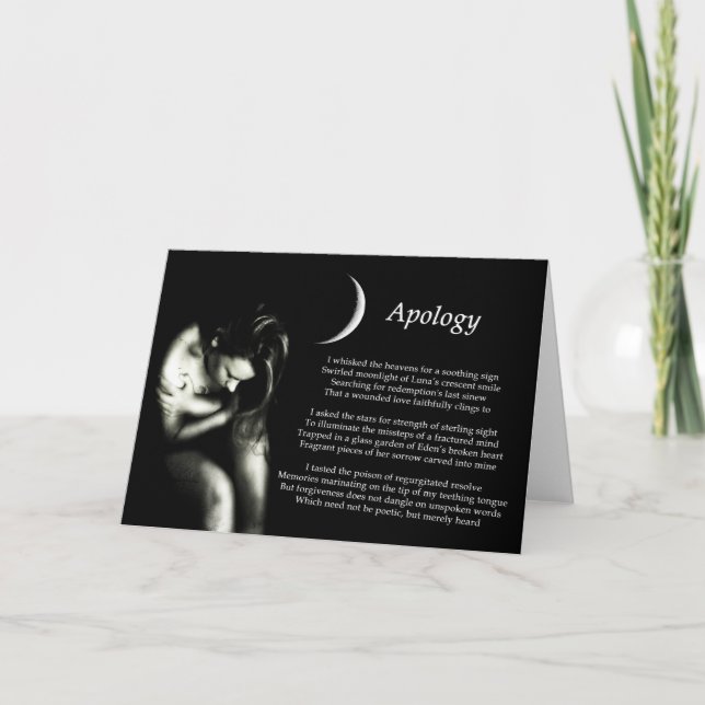 Tarjeta Disculpas (Anverso)
